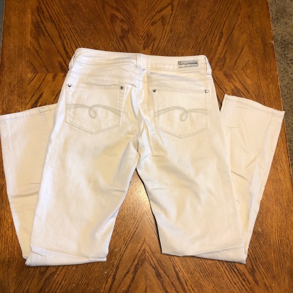 🦋3/$20 Justice offwhite cream colored jeans Sz 14 - Picture 2 of 6